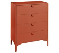 4 Drawer Chest ARDURA Metal Golden Brown