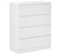 Beliani 4 Drawer Chest WINNIPEG White, White