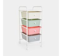 4 Drawer Pastel Storage Trolley