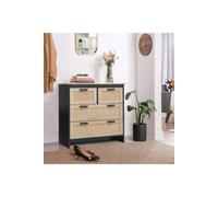 4-Drawer Wooden Storage Accent Chest The hot sale Beige One Size