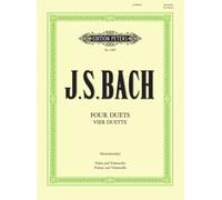 EDITION PETERS BACH JOHANN SEBASTIAN - 4 DUETS FOR CELLO & VIOLIN - CELLO(S) AND OTHER INSTRUMENTS Classical sheets Cello