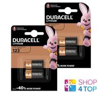 4 DURACELL CR123 LITHIUM BATTERIES 3V DL123A 123A EXP 2032 NEW