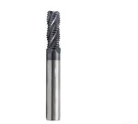 4 edge solid carbide roughing milling cutter with AlTiN coating, durability and smooth cutting on steel, stainless steel, aluminum, and non ferrous metals (12mm)