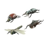 4 Educational Insect Animals Outdoor Play Classroom Science Discovery Simulation Model Set with Detailed Design for Learning Fun and Biology Role Play