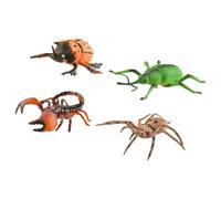4 Educational Insect Animals Outdoor Play Classroom Science Discovery Simulation Model Set with Detailed Design for Learning Fun and Biology Role Play