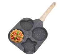 4 Egg Frying Pans - Non-Stiak - Breakfast Span, Compact Egg Cooker | Multi-Shape Fried Egg Shape, Non-Stick Omelette Maker, Quick Heat Pan, Kitchen Tool for Roasting Eggs