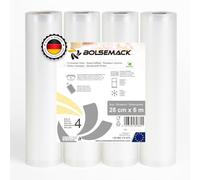 4 Embossed Rolls of Vacuum Bags 28 cm x 6 m (4 pcs.)