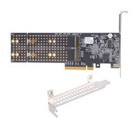 4 Expansion Card Plug and Play Install PCIe3.0 Switch Chip Thermal Management Double Height Metal for PCIe Expansion Card Workstation