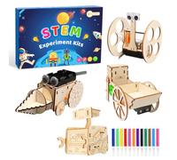 4 Experiments for Kids Age 8+ Wooden Science Experiment STEM Learning Kit