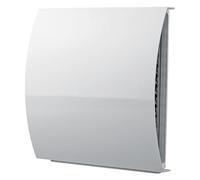 4" External Wall Vent Cover with Sound Baffle - Quiet Air Vent Grille for Extractor Fans, HRV, Heat Recovery, Draft Excluder - Ideal for Bathroom, Kitchen, Cottage, Hotel, Cafe Ventilation White
