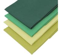 4 Fat Quarters Bundle - 'Sherwood Forest' Plain Solid Fabrics in Shades of Leaf and Forest Green. 100% Cotton for Quilting, Patchwork & Crafting (with Free Patchwork Pattern by Overdale Fabrics)
