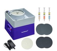 4” Flat Grinding Machine Stone Rock Polisher, Grinder, Shaper Shaping and Polishing Tools, Mineral Rock Polishing Machines, Grinding Machines