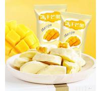 4 Flavor freeze-dried fruit dry snacks,mango,peaches,strawberries,Sweet and sour fruit snacks,preserves,desserts,holiday candies,Snack gift,Wedding candies,Mixed Fruit (Mango,28packs)