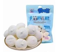 【4 Flavor marshmallows 】 Strawberry yogurt grape orange marshmallows,soft candy,dessert,casual snacks,dim sum,pastries,delicious snack gifts (Mixed taste,2bags)
