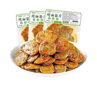 【4 Flavors Grilled Gluten Slices】Mala Latiao,Fast Food,Vegetarian,Healthy Snack,Leisure Food, Delicious Chinese Snack Gift (coriander,1bag)