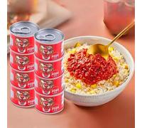 4 flavors of instant chili sauce,Handmade fresh chili sauce,hot pot dipping sauce,Instant mushroom sauce,colorful chili sauce,Spicy mixed noodle sauce (Sweet and spicy,4 can)