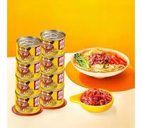 4 flavors of instant chili sauce,Handmade fresh chili sauce,hot pot dipping sauce,Instant mushroom sauce,colorful chili sauce,Spicy mixed noodle sauce (Slightly spicy,4 can)