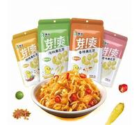 4 flavors of instant hot pot bean sprouts, casual snacks, spicy mixed bean sprouts, spicy side dishes, kimchi, Chinese cuisine, soybeans and vegetables (10 packs)