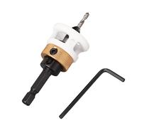 4 Flute Countersink Drill Bit, M2 HSS Step Drill Bit with Adjustable Depth Stop Collar, 82° Tungsten Steel Cutting Edges for Wood Metal, 1/4In Hex Shank Compatible with