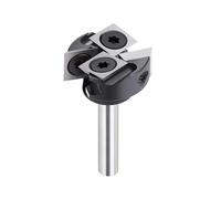 4 Flute Face End Milling Cutter for Wood 6mm Shank Planing Bits Insert-Style Spoilboard CNC Surfacing Router Bit