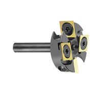 4 Flute Slab Flattening Router Bit 1/4" Shank Alloys Insert Spoilboard Surfacing Bit For Woodworking Softwood Hardwood Four Flute Surfacing Alloys Tool