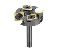 4 Flute Surfacing Router Bit 1/4" Shank Alloys Insert Spoilboard Planing For Cabinet Making And Woodworking Projects High Efficiency Slab Milling