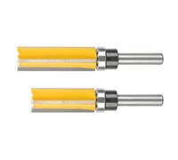 4 Flute Wood Router Bit Suitable For High Efficiency Milling Edging Trimming Smooth Finishing Cutting 8mm Shank 2Pieces Precise Wood Cutting Router Bit