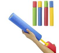 4 Foam Aqua Blasters - Water Pump Action Squirter Pistols, 35cm, Great Fun Summer Game for Kids & Adults