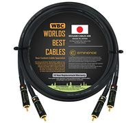 4 Foot - Audiophile High-Definition Audio Interconnect Cable Pair Custom Made by WORLDS BEST CABLES - Using Mogami 2497 Wire and Eminence Gold Locking RCA Connectors