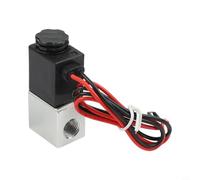 /4" for NPT Normally Closed DC 12V Electric Solenoid Valve for Air & Water - Fast for Response <20ms, 0.23Cv Flow, Aluminum/Brass Body, B-Rated Coil