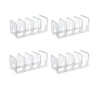 4 for Pack Acrylic Handbag Organizer Clear Purse Storage Rack for Closet Shelf Divider Women Accessories Holder Transparent Home Tidy Solution(4)