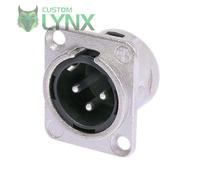 4 (FOUR) x Neutrik NC3MD-L-1 Male XLR Chassis Connector - 3 PIN Socket NC3MDL1