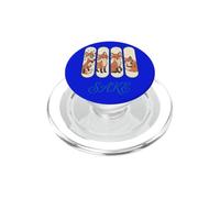 4 Fox Sake Four Foxes Funny Cute Fox Panel Poses Sake PopSockets PopGrip for MagSafe