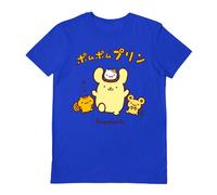 4 Friends Pompompurin T-Shirt Sanrio Blue XL