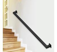 4 FT Indoor Stair Wall Mount Grab Bar - Metal Bracket il for Stairs Corridor & Decking - Secure Stair Railing Safety Support Rod