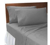 4 Ft Small Double Fitted Sheets By * Textile.Plus* (4 FT Fitted, Dark Grey)