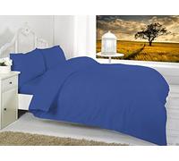 4 Ft Small Double Fitted Sheets By * Textile.Plus* (Pair Pillow Case, Royal Blue)