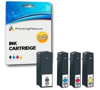 4 (FULL SET) Compatible 100XL Ink Cartridges for Lexmark S300 S301 S305 S308 S405 S408 S505 S605 S815 S816 Pro 202 205 208 209 705 706 805 901 905 - Black/Cyan/Magenta/Yellow, High Capacity