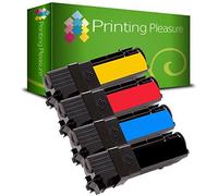 4 (FULL SET) Compatible Toner Cartridges for Xerox Phaser 6130 6130N - Black/Cyan/Magenta/Yellow, High Yield