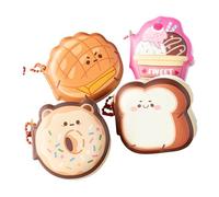 4 fun shaped sticky note pads featuring vibrant cartoon art and an access pad for easy tear and creativity