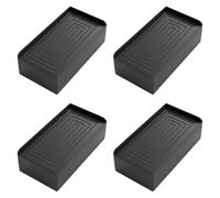 ＡＷＨＡＯ 4 Furniture for Beds, Sofas, And Table Legs - Stackable Blocks for Height Adjustment - Creates Additional Storage Space under Furniture, Black