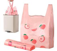 4 Gallon Trash Bags Strong Leakage-Free Tie Garbage Bags Scented Thick for Bathroom, Office, Kitchen Small Trash Can, Garbage Bags Rubbish Bags Wastebasket Bags with Handle Waste Bags 15L (50)