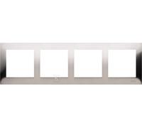 4-Gang Metal Frame Inox IP20/IP44 Simon54 DR4/61
