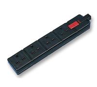 4 Gang Rubber Socket - Black, Current Rating 13A, No. of Outlets 4Outlets, Connector Body Material Rubber Body, Connector Type Mains Distribution Board, Gender Receptacle, Voltage Rating VAC 230V, Ele