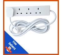 PRO ELEC PELB1808 4 Gang Extension Lead 15m, White