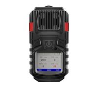 4 Gas Monitor Multi Gas Detector EX O2 H2S Monitor Clip on, 3000mAh Rechargeable 4 Gas Meter View Records and Curve, Portable 4 Gas Monitor Multi Gas Detector with Calibration Kit 4 Gas Detector