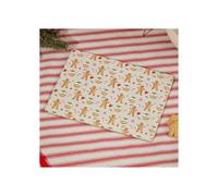 4 Gingerbread Men Placemats Candy Cane Christmas Pudding Table Mats