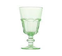 4 Glasses In Glass Flamingo Green Cl18 349 H&H