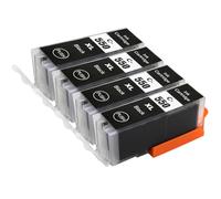 4 Go Inks Black Ink Cartridges to replace Canon PGI-550Bk Compatible / Non-OEM for PIXMA Printers, High Capacity