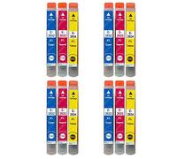 4 Go Inks C/M/Y Set of 3 Ink Cartridges to Replace Epson T2636 (26xl Series) C/M/Y Compatible/Non-Oem for Epson Expression Premium Printers (12 Inks)